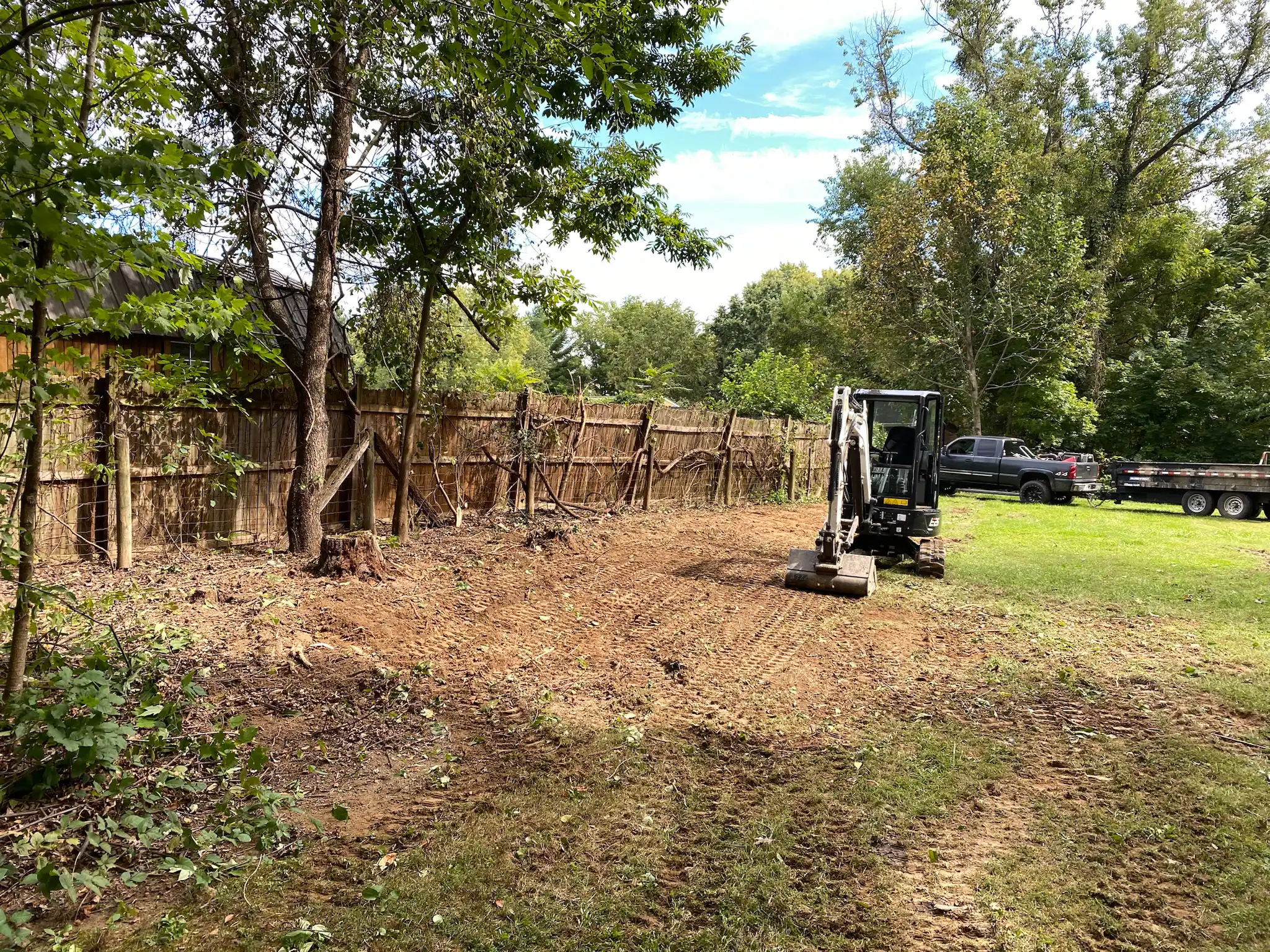 Property access and site preparation work